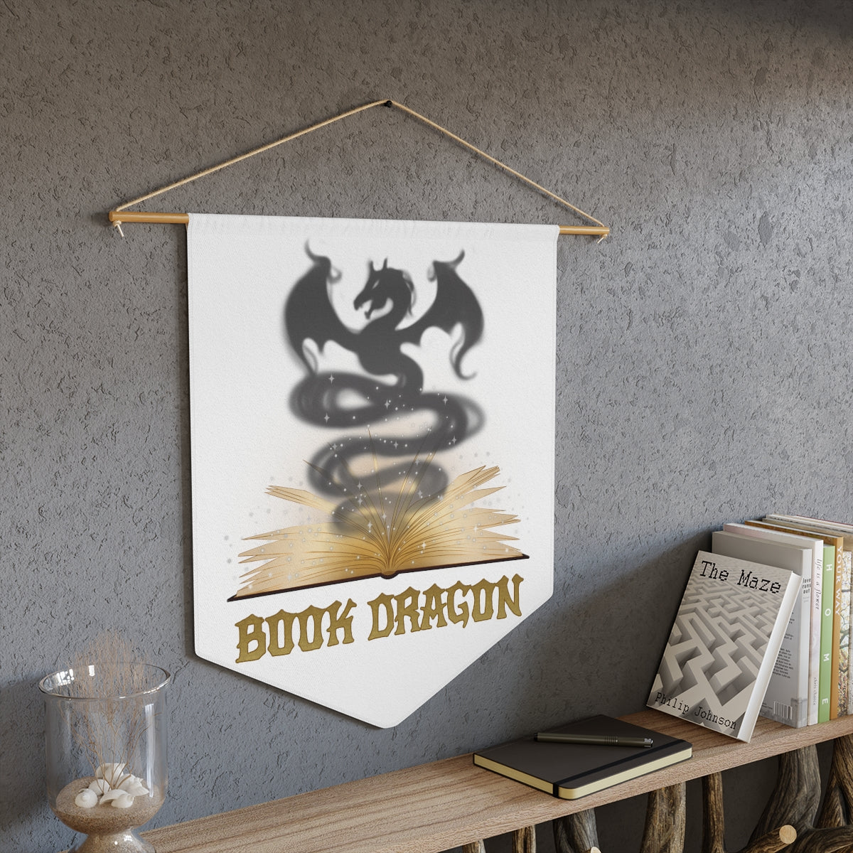 Book Dragon Pennant