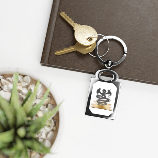 Book Dragon Keyring