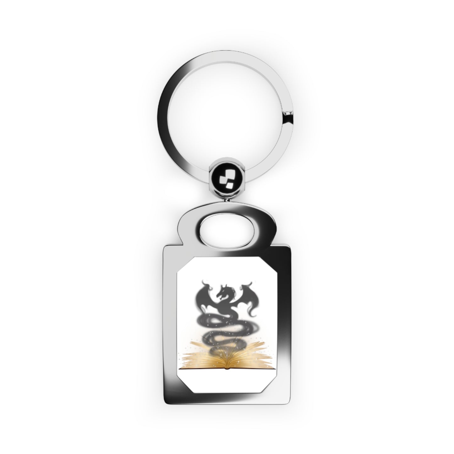Book Dragon Keyring
